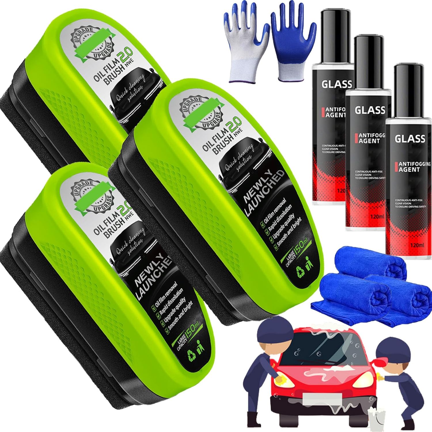 Automotive Oil Film Cleaning Brush